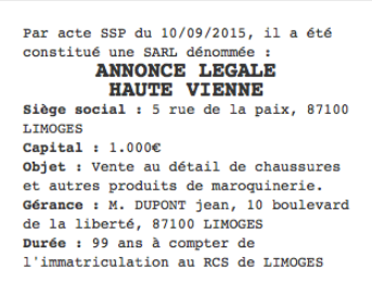 annonce legale vienne